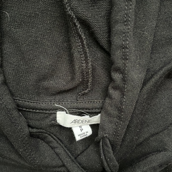 Black Cropped Hoodie - Picture 3 of 3